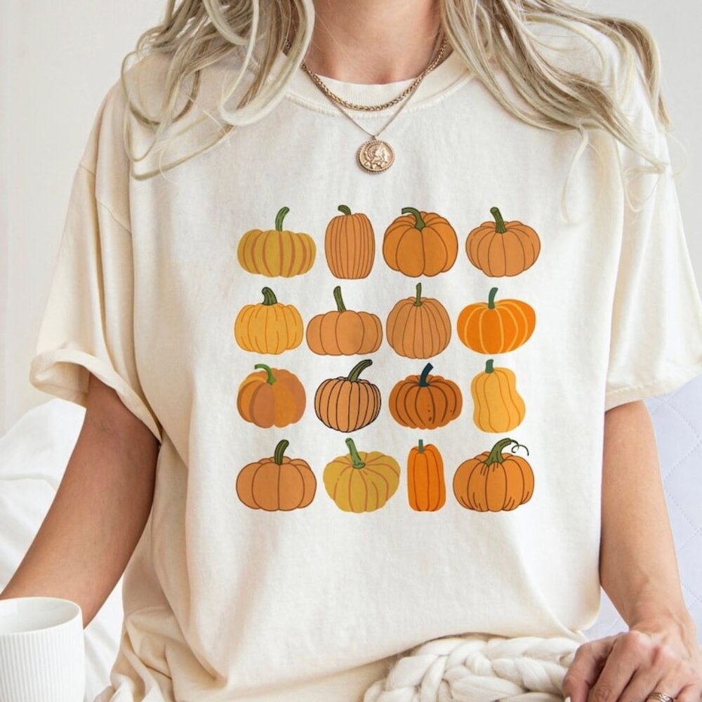 Pumpkin Shirt, Halloween Shirt, Fall Apparel, October Festive Shirt, Pumpkin
